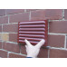 BRICK VENT 230 X 165 COLOURBOND STEEL, EMBER MESH, FOLDED, SIDE TABS