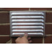 BRICK VENT 230 X 165 STAINLESS STEEL, EMBER MESH, FOLDED, SIDE TABS 