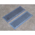 Modern Bonnet Louvres - 120 Straight x 450mm long Steel (1 Pair) Plain No Mounting Holes