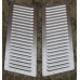 Modern Bonnet Louvers - 150 Angular Aluminium ( 1 Pair) with Mounting Holes 