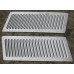 Modern Bonnet Louvers - 150 Angular Aluminium ( 1 Pair) with Mounting Holes 