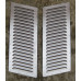 Modern Bonnet Louvers - 150 Angular Aluminium ( 1 Pair) with Mounting Holes 