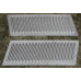 Modern Bonnet Louvers - 150 Angular Aluminium ( 1 Pair) with Mounting Holes 