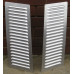 Modern Bonnet Louvers - 150 Angular Aluminium ( 1 Pair) with Mounting Holes 