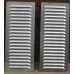 Modern Bonnet Louvers - 150 Straight Aluminium (1 Pair) with Mounting Holes