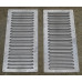 Modern Bonnet Louvers - 150 Straight Aluminium (1 Pair) with Mounting Holes