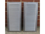 Toyota Landcruiser Bonnet Louvres, Steel (1 Pair) - Plain no holes