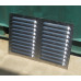 600x400 STAINLESS STEEL HEAVY DUTY STOCK LOUVRE VENT- 2 ROWS