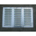 600X400 STAINLESS STEEL HEAVY DUTY STOCK LOUVRE VENT - 3 ROWS