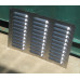 600X400 STAINLESS STEEL HEAVY DUTY STOCK LOUVRE VENT - 3 ROWS